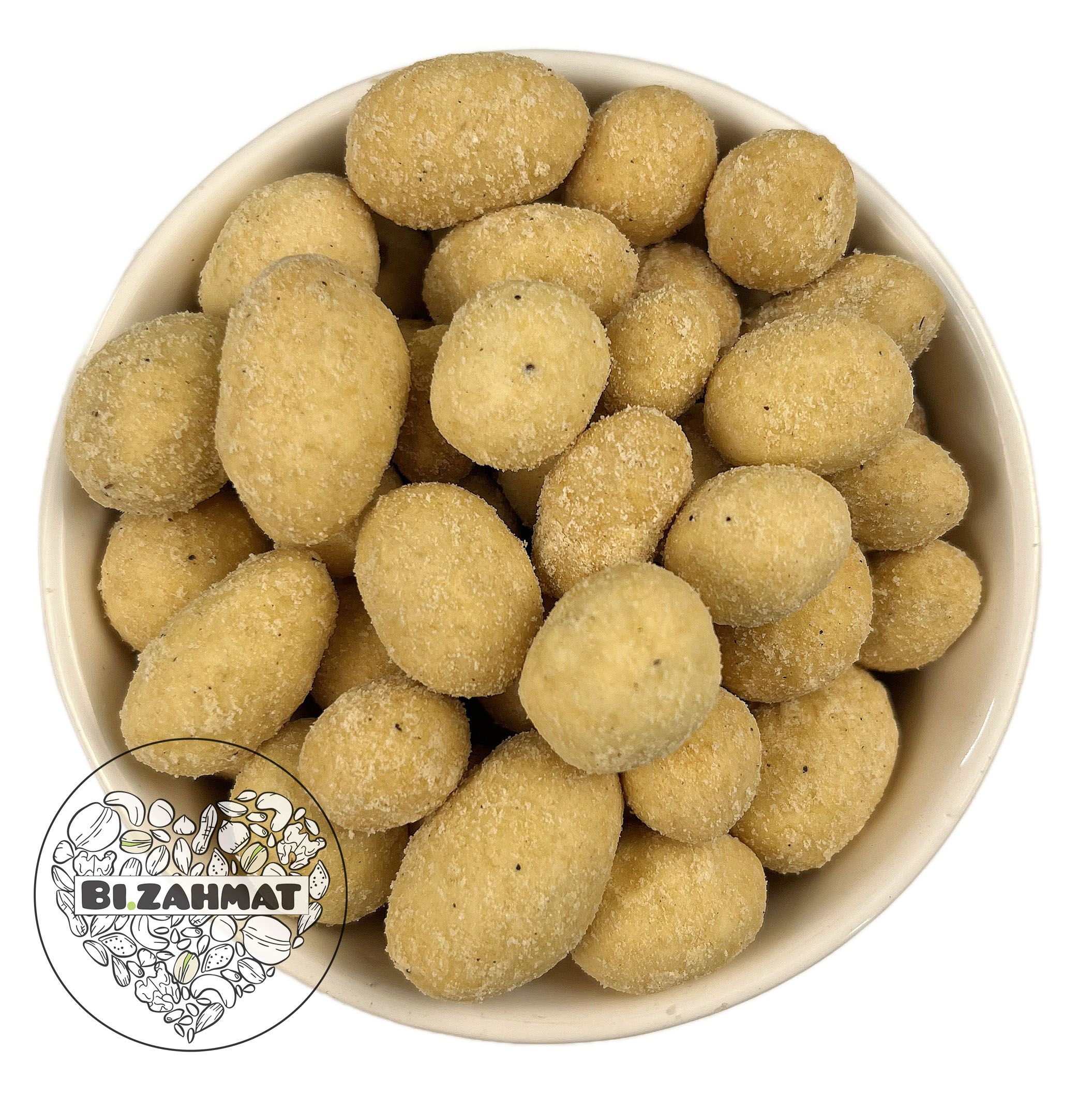 بادام زمینی روکش دار چیز برگر