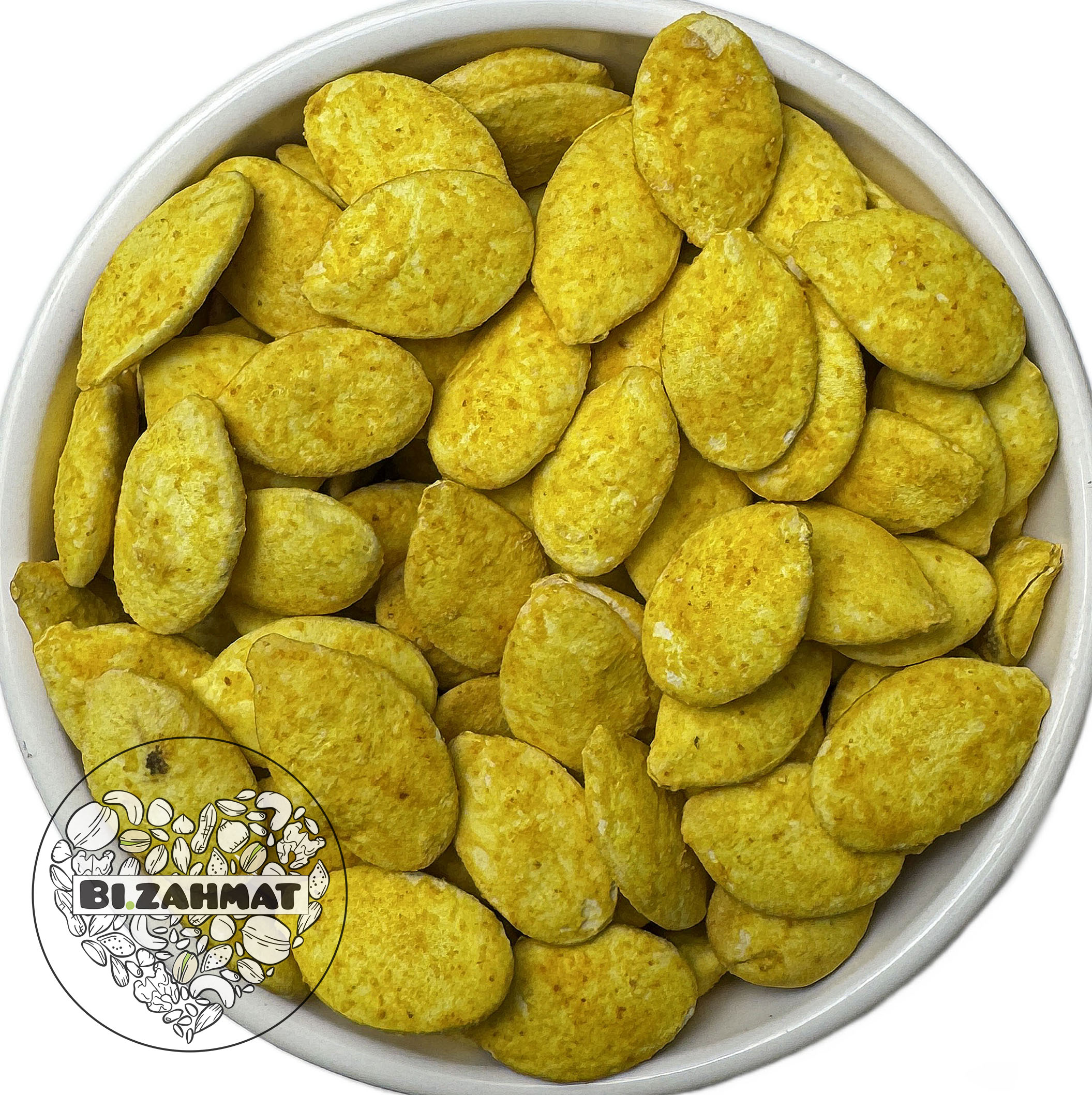تخمه کدو مرمری زعفرانی